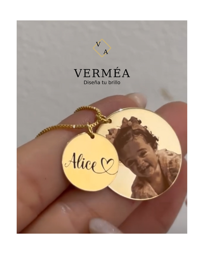 Collar Personalizado en Acero Inoxidable con Foto o Grabado