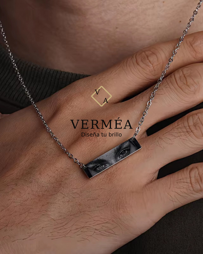 Collar Personalizado en Acero Inoxidable con Foto o Grabado
